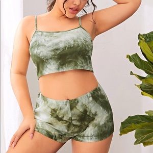 Tie Dye Top & Shorts Set